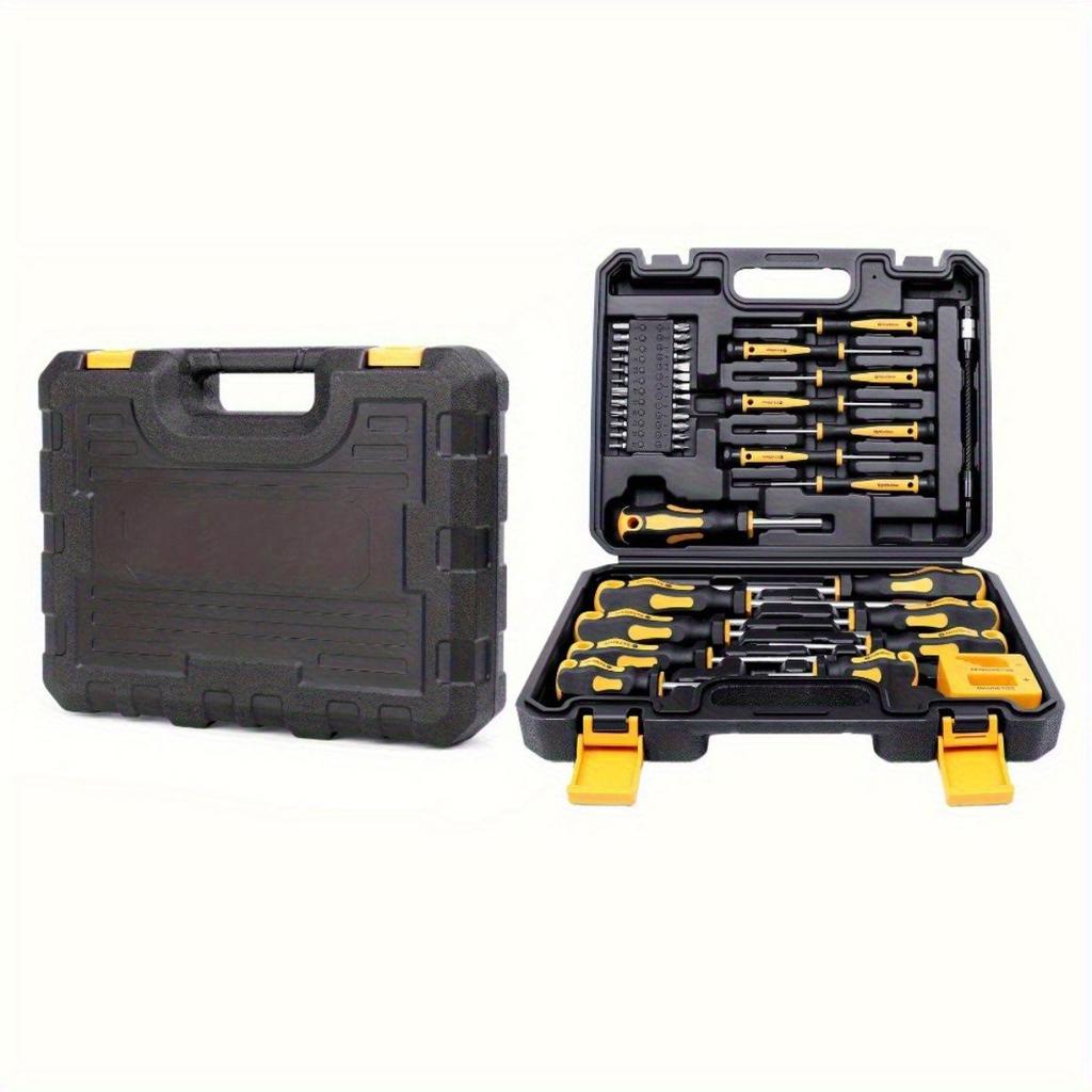 Unisex Bestseller 43-Piece Pagoda Handle Screwdriver Tool Set In Blow Molded Box