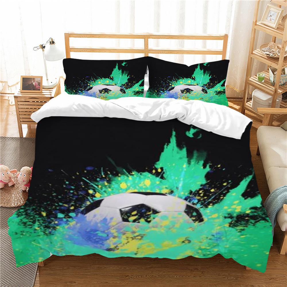 Set de lenjerie de pat cu imprimeu creativ Copii Adolescenți Seturi de lenjerie de pat dublu King Size Textile de casă de lux