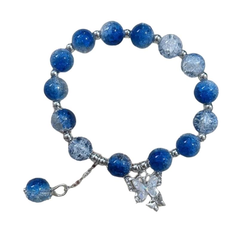 

Fashionable Women s Jades Crystals Bracelet Accented With Sturdy Beads Special Gifts for Lovers Daily Use Casual Wear