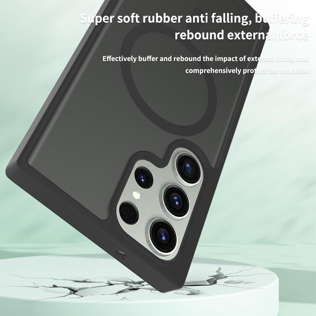 Matte Phone Case for Magsafe Mag Safe Samsung S26 Plus S25 Fe S24 S23 22 Ultra A15 A16 A17 A26 A35 A36 A56 A37 A55 A57 Magnetic Shockproof Phone Cover