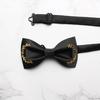Men'S Styled Bow Tie, Wedding Celebration Groom Best Man Wedding Banquet Solid Color Bow Tie, Polyester Silk Yarn Bow Tie
