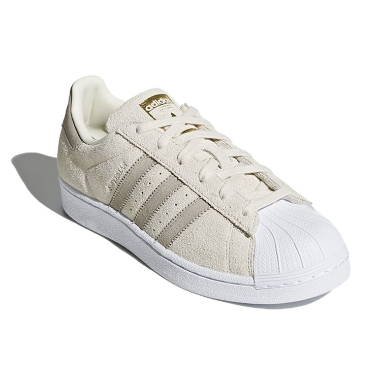 Adidas Originals Superstar Durable Low-Top Sneakers Women Sneakers Beige CG5459