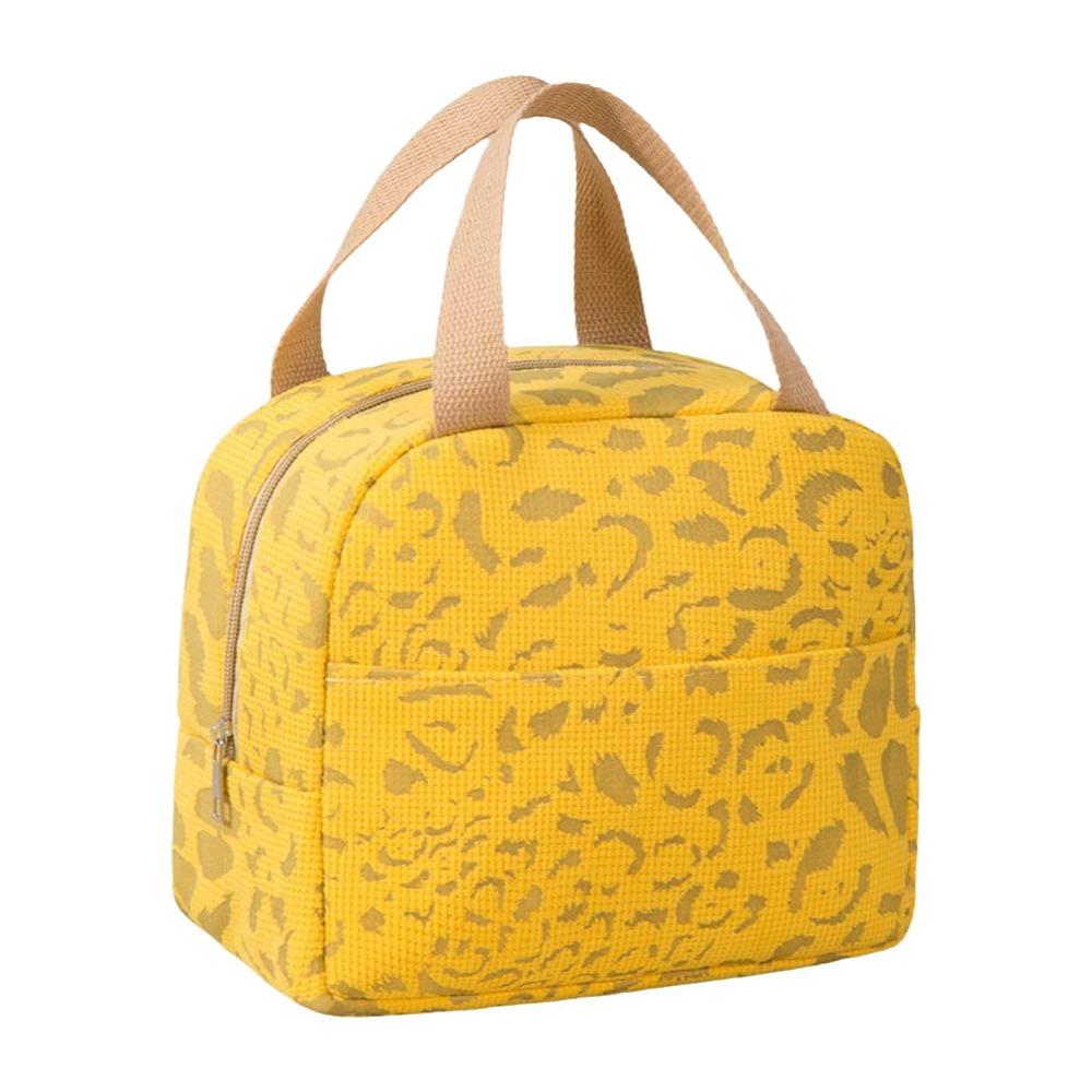 

Aluminum Film Thermal Insulation Bag Thickened Handheld Insulated Bag Lunch Handbag Women жёлтый