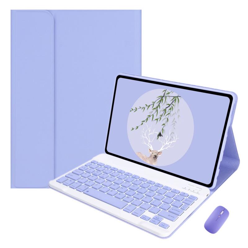 Compatible Red Xiaomi Redmi Pad SE 11 10.6" Tablet Case w/ Detachable Magnetic Bluetooth Keyboard (7 Pro) Leather Cover.