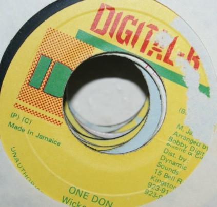 

7inch Record WICKERMAN - One Don NONE Digital-B Jamaica Reggae, Ska & Dub Used
