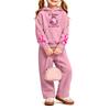 Girls' Printed Hoodie and Sweatpants Set, 2-Piece Casual Outfit for Everyday Wear