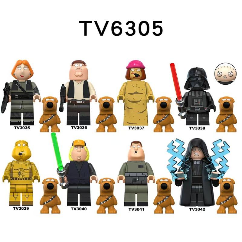 Children s comedy spoof series dolls, building blocks, humanoid dolls, cartoon characters, characters, birthday creative gifts.