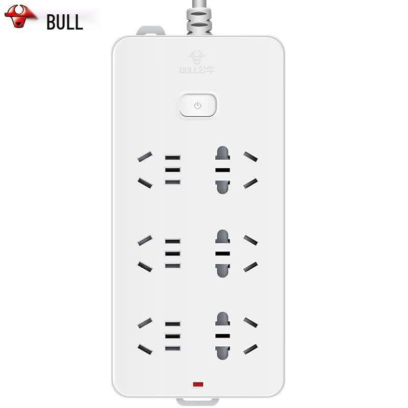 BULL 6-Outlet Master Control Power Strip CN plug (adapter included)