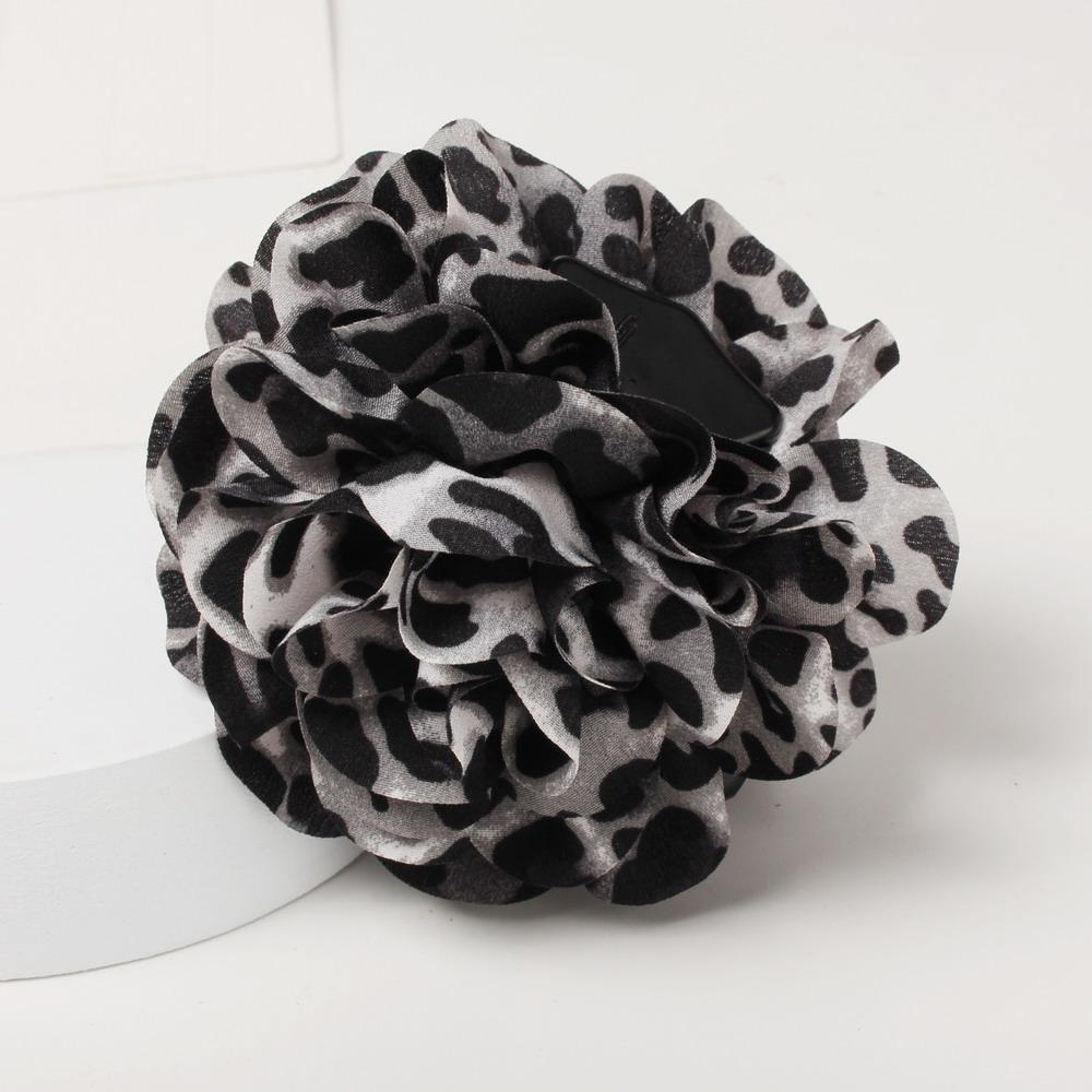 

Fabric Flower Hair Claw Clips for Women Girls Leopard hair claws Hair Clip Barrette Plastic Hair Clamps Hair Accessories