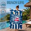 Football Club Emblem Beach Towel, Microfiber Beach Towel, Perfect For Pool, Beach, Travel, Home Decor Beach Party Fan Gifts
