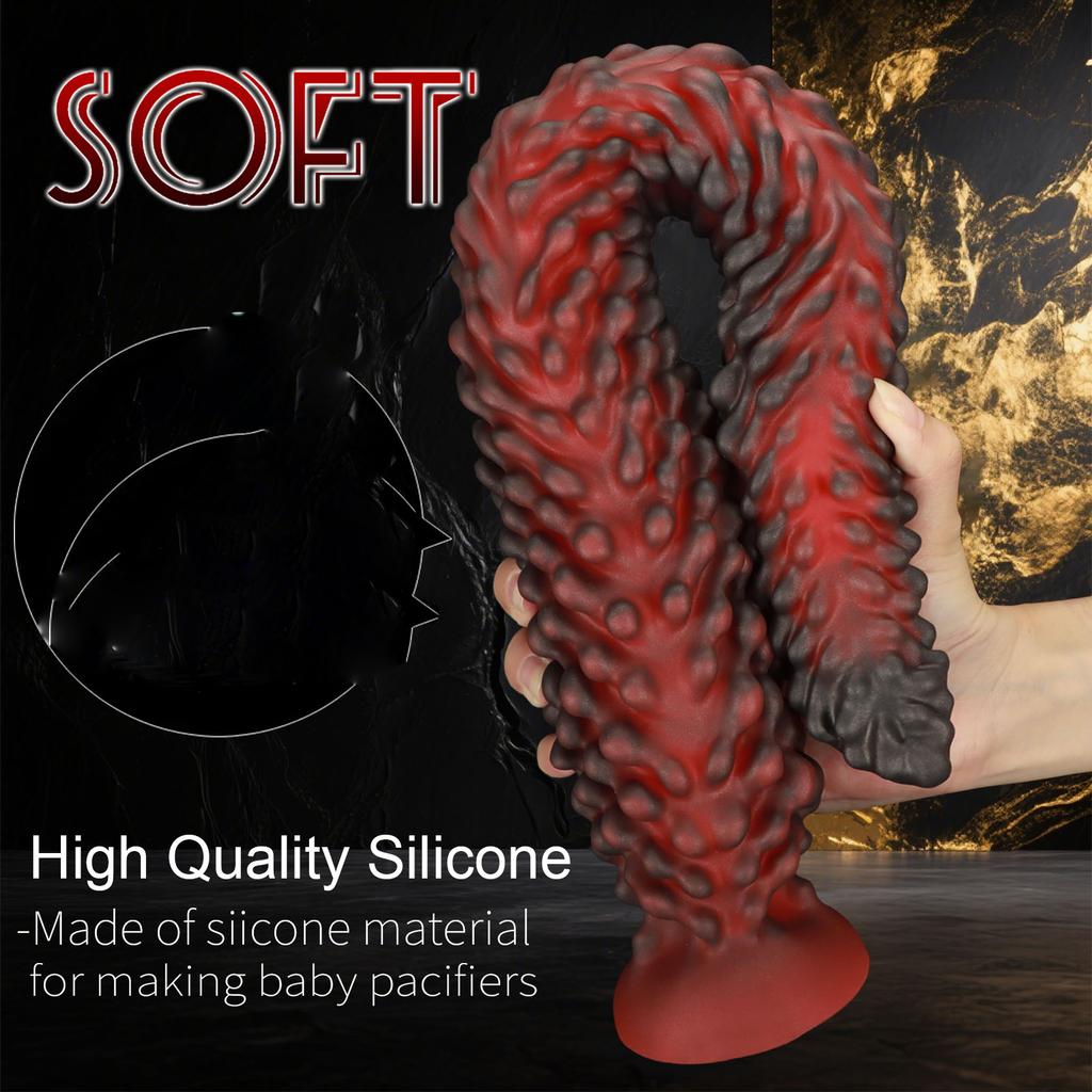 New Alien Tentacle Anal Plug Long Thick Dildo Spiral Silicone Large Butt Plug Suction Cup Anal Toy G Spot Clitoris Stimulator Dilator Adult Toy Unisex