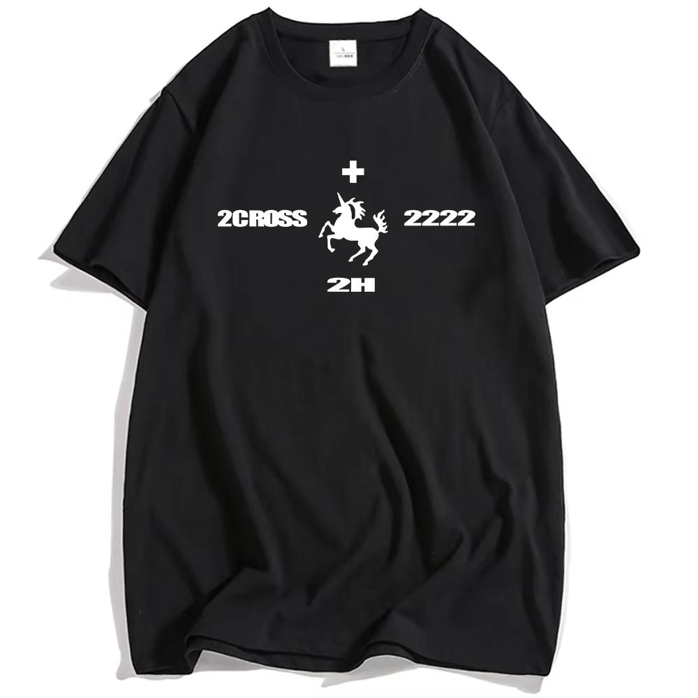 2hollis Rapper Grunge Unisex Streetwear Summer Short Sleeve T-shirt Men Women Vintage Top Loose Hip Hop Shirt Gothic Cotton Oversized T-shirts
