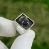 Natürlicher Tansanit Rohstein 925 Silber Versprechen Verstellbarer Ring Für Mädchen