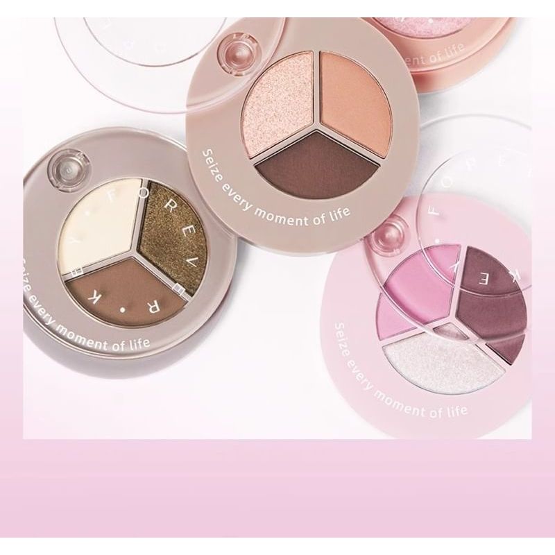 FOREVER KEY - Lidschattenpalette in 3 Farben - E01 Baumschatten