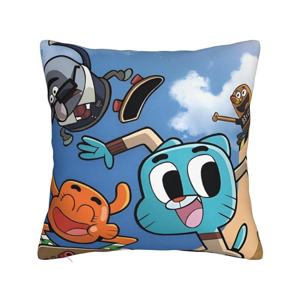 The Amazing World Of Gumballs  Pillowcases Stuff Soft Cushion Cover Gift  Pillow Case Cover Home Multiple Sizes