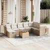 VidaXL Garden Lounge Set with Cushions 9 Pcs, Patio Sofas, Patio Furniture Set, Outdoor Furniture, Beige 3264761