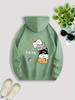 Men's Geometric Print Hooded Sweatshirt Long Sleeve Hoodie for Autumn Winter,Seasonal Clothing Playful Design Print Hoodie