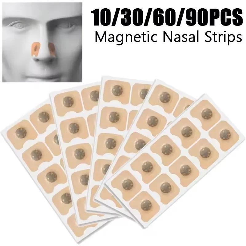 Hot sale,30/60/90/120Pcs Outdoor Camping Hiking Nasal Magnetic Suction Iron Nasal Strips Rxtension Tape Tool Nose Patches