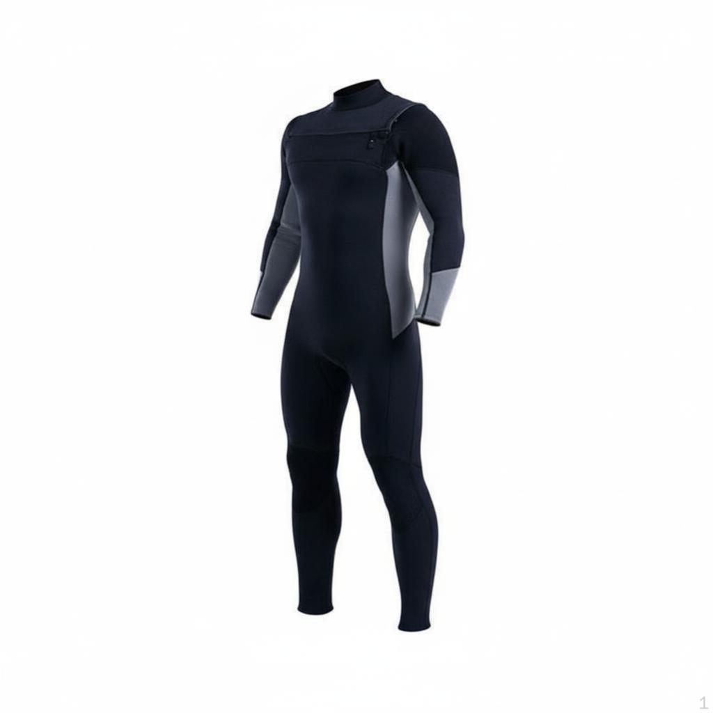 Wetsuit, 2/3mm Full Torso, Warm, Quickdry, for Diving, Surfing S Blue