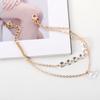 2024 New Fashion Simple Color Gold Femmes Cristal Multicouche Bracelet for Women Girl Jewelry Gifts