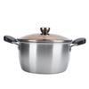 20cm Composite Steel Thicken Milk Soup Pot for Cooking Baby Supplement Food Kitchen Cookware