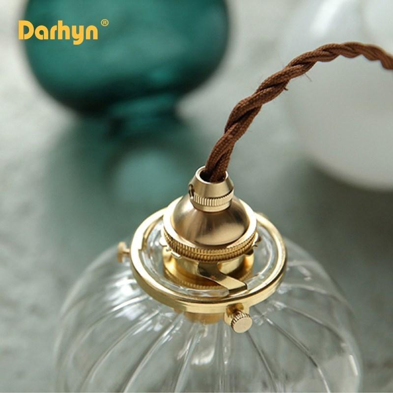Retro Glas Pendelleuchte Nordische Esszimmer Pendellampe Kreative Minimalistische E27 Transparenter Lampenschirm Bar Restaurant Beleuchtung