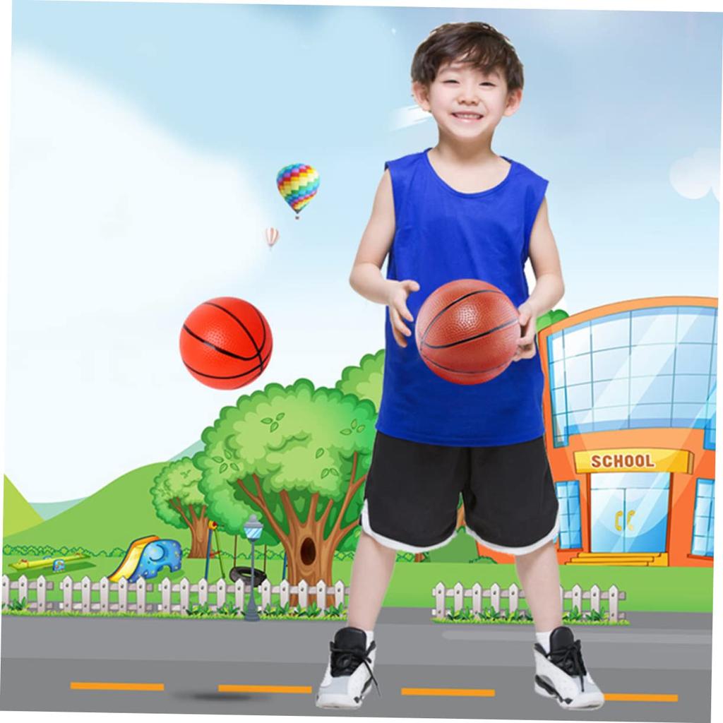 KOMBIUDA 1 Set Mini-Basketball, Standard-Basketball, Mini-Gummi-Basketball, Pool-Basketball, Sportspiel-Basketball, Sportball für Kinder