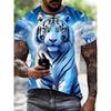 Men's Animal Tiger Totem 3D Printed T-Shirt Street Top Creative Daily Leisure Sports Fashion Trend Personalized Neutral Clothing