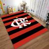 Red and Black Striped Carpet with Star and Unique Letter Design  Suitable for Use As an Anti-slip for Living Room Bedroom Sofas