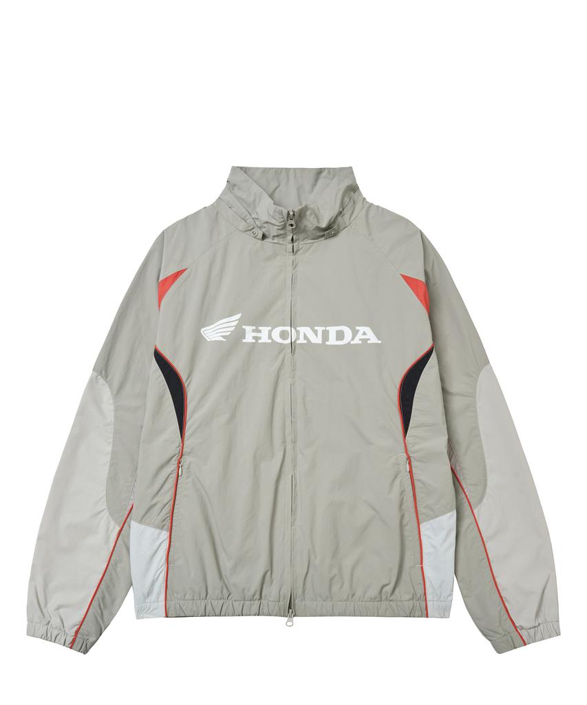 Phyps Motorcycle Nylon 2Way Track Windbreaker Greige