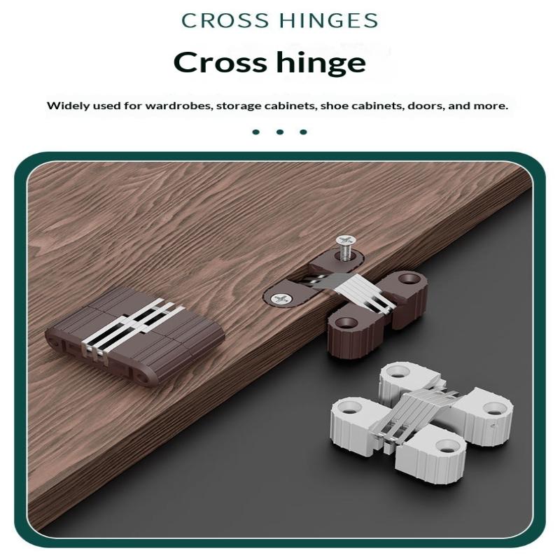 Krzyżowe Ukryte Zawiasy Plastikowe Żelazne Składane Drzwi Stół i Krzesło Zawias Krzyżowy Plastikowy Zawias Ukryty Akcesoria Meblowe
