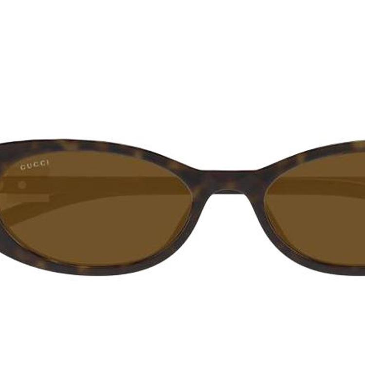 Gucci Personalized Design Injection Molded Cat Eye Sunglasses Men's Brown