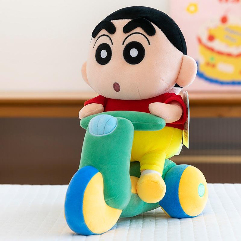 

Genuine cycling crayon small new plush toy children s birthday gift doll doll grab machine gift exchange 35cm 0.36kg