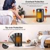 Personal Space Heater, Portable 750W-1500W Fast Heating Ceramic Tower Heater with Over-Heat Protection, Small Heaters for Bedroom
