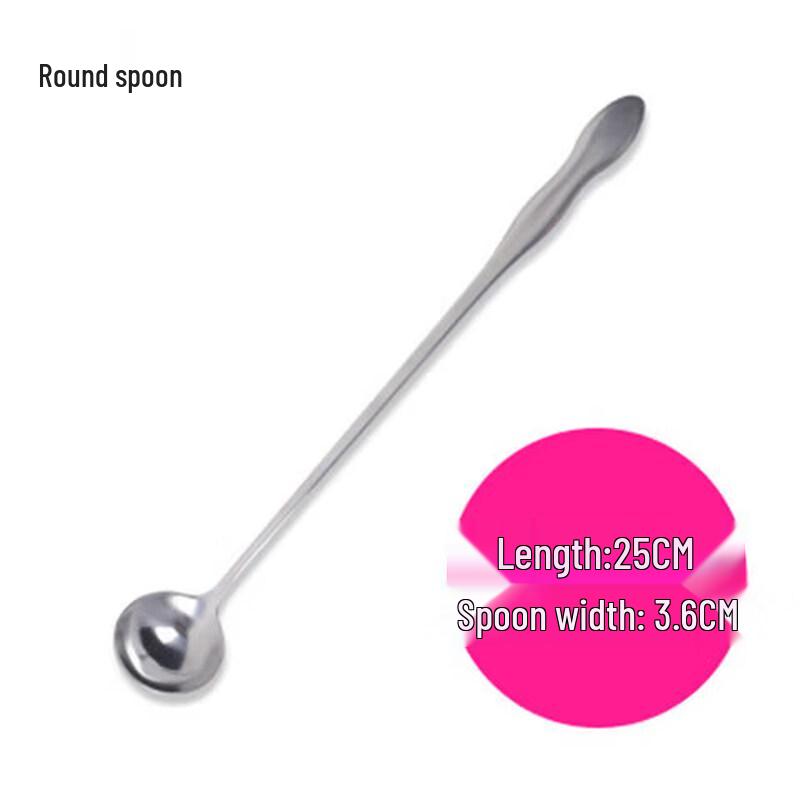 Qiwei Long Handle Stainless Steel Coffee & Dessert Spoon