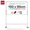 Adjustable Mobile Double-Sided Magnetic Whiteboard 150x90cm for Home & Classroom Use