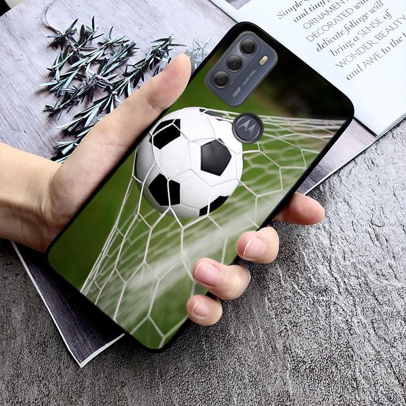 Football soccer ball Phone Case For Motorola Moto G Stylus 5G G Play G Power G 5G G Pure 2023 2024 E20 E22 E22i E32 E40 E13