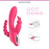 3 w 1 dildo dla kobiet królik wibrator wodoodporny akumulatorowy wibrator analny łechtaczki zabawki erotyczne dla par pomoce seksualne