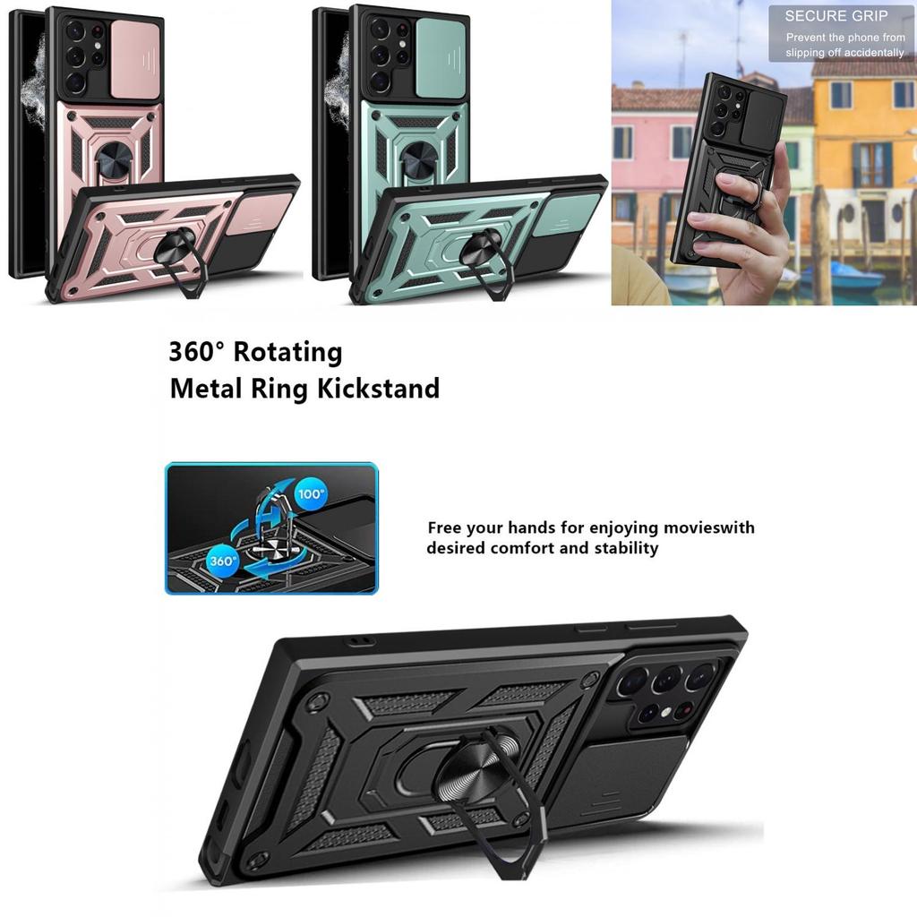 For Samsung Galaxy S24 Anti Fall Magnetic Phone Case With Bracket And Lens Protect For Users