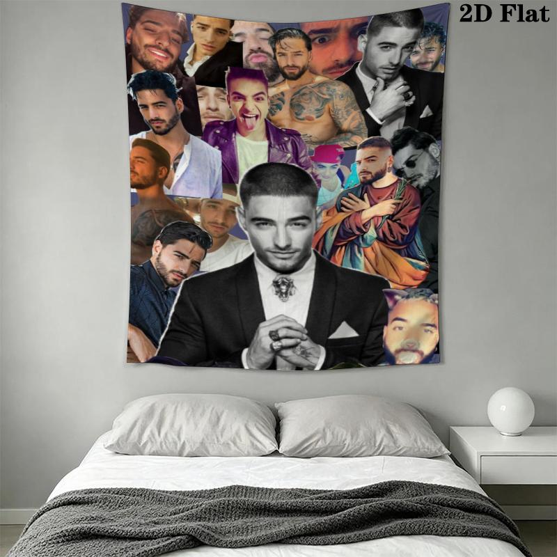 Maluma Wall Tapestry Aesthetic Wall Hanging Printed Fabric Blanket Decorative Tapestries for Bedroom Living Room Home Decor