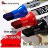 Waterproof Quick-Dry Large Tip Black Marker for Logistics Boxes - Non-Erasable, Fade-Resistant, Thick Design