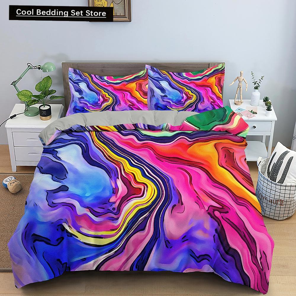 3D Galaxy Duvet Cover King Double Twin Queen Full 2/3pcs Bedding Set Universe Outer Space Themed Starry Polyester Quilt Cover