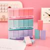 Gradient Color Eraser Set for Students, High Appearance Level, Clean Erasing, Less Dust, Pencil Eraser, 4B Eraser. stationery