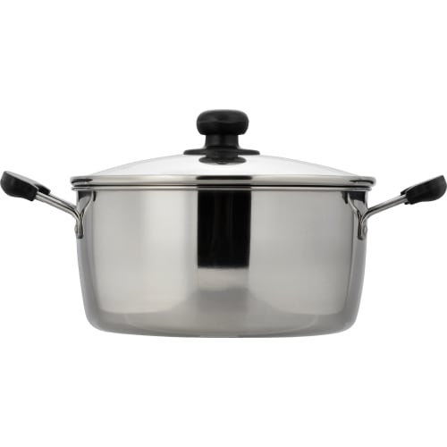 Wahei Freiz Two-handed Pot 22cm Stainless Steel with Glass Lid IH/Gas Compatible Recido RR-6890