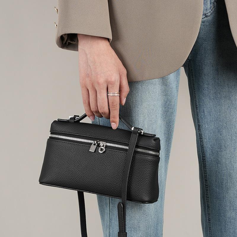 Top Leder Lunchbox Leder Damen Tasche Tragetasche Box Tasche Umhängetasche