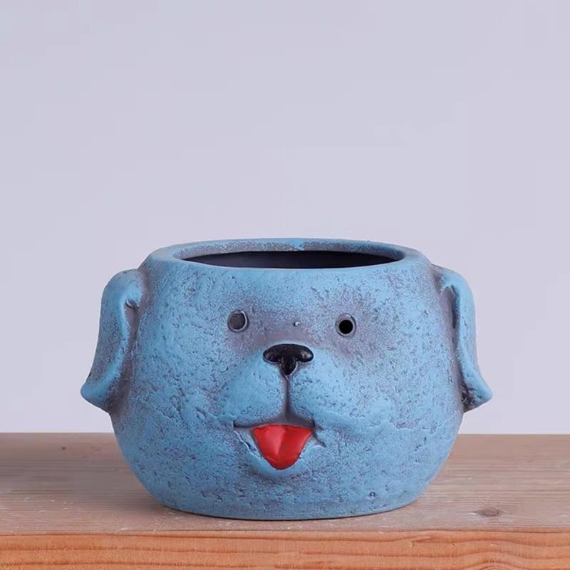 Versatile Silicone Mold Concrete Molds Silicone Casting Mold Dog Shaped Vase Mold Suitable for Vases Pen Holder Crafts