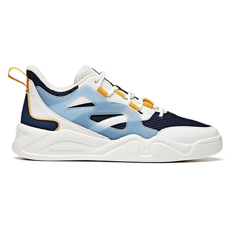 Anta Life Collection Comfortable Slip Resistant Low Top Skateboard Shoes Men's Coastal Blue 112028052-3