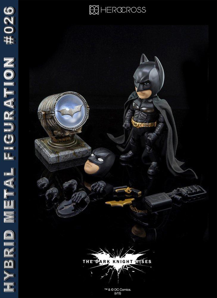 Metal Dark Knight Batman Height 14 Cm Alloy Painted Movable Figure [Hybrid Figuration] #026 "The Rises" Approx.