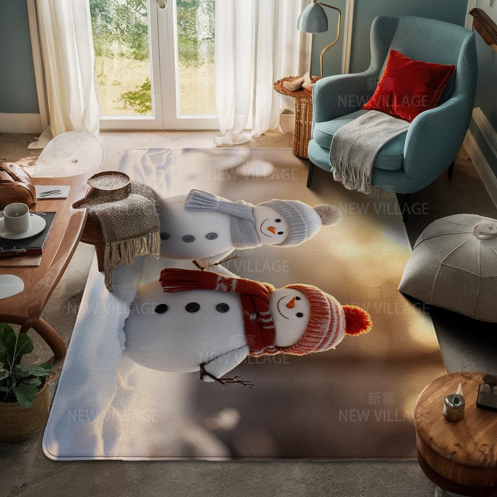 Koberec ke vchodu do domu Rohožka ke dveřím do domu Obývací pokoj Vana Koupelna Protiskluzové koberce s absorpcí vody vana Veselé Vánoce zima
