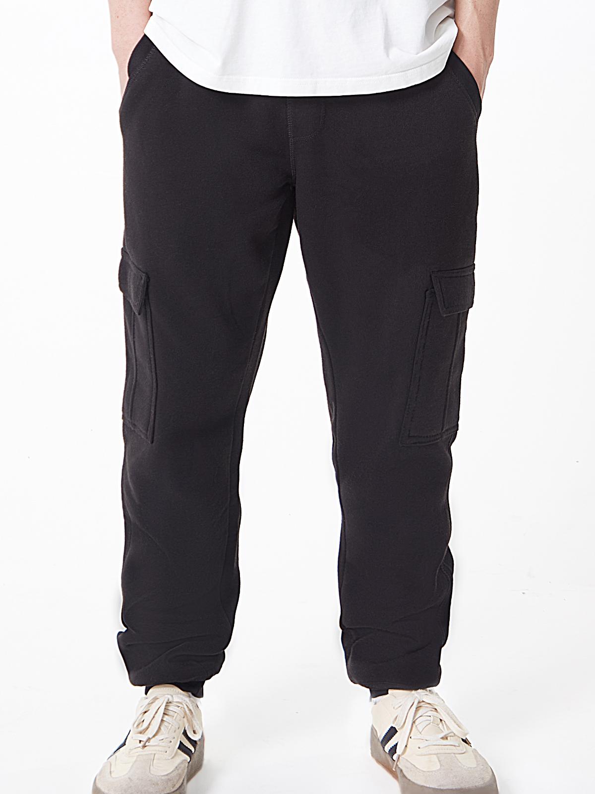 Rose Beauty A свободные повседневные флисовые спортивные брюки S серого дэви — фото 9